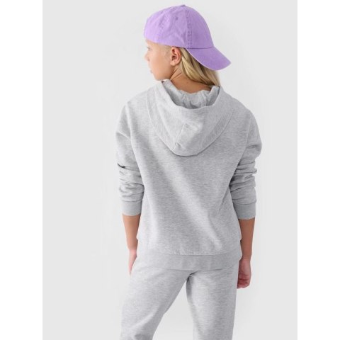Bluza dresowa nierozpinana z kapturem dziewczęca 4F Junior 4FJWMM00TSWSF1316-27M
