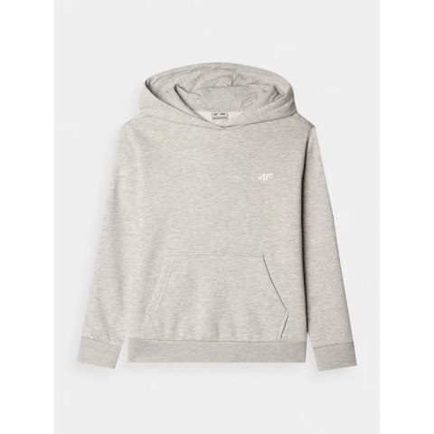 Bluza dresowa nierozpinana z kapturem dziewczęca 4F Junior 4FJWMM00TSWSF1316-27M