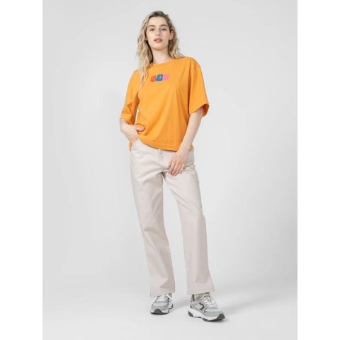 Jeansy straight z prostymi nogawkami damskie Outhorn OTHSS23TTROF176-83S