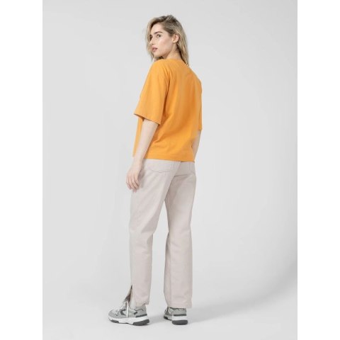 Jeansy straight z prostymi nogawkami damskie Outhorn OTHSS23TTROF176-83S