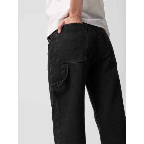 Jeansy straight z prostymi nogawkami damskie Outhorn OTHWSS24TTROF721-20S