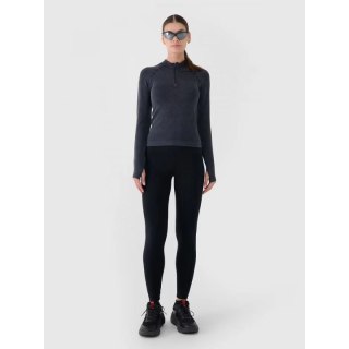 Legginsy dzianinowe z wiskozą damskie 4F 4FRAW24TTIGF224-20S