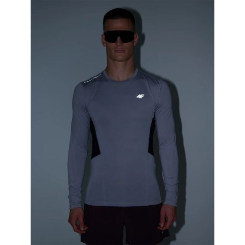 Longsleeve do biegania szybkoschnący męski 4F 4FWAW24TFLOM252-27S