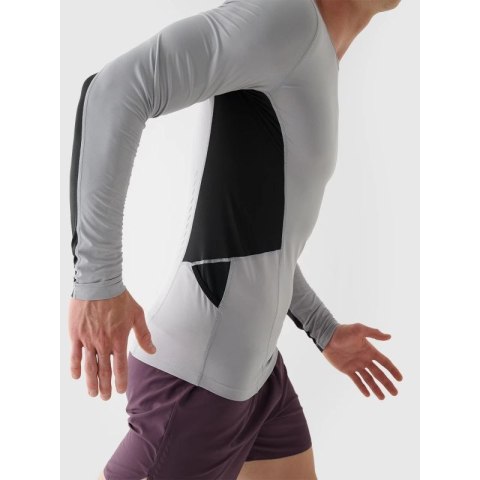Longsleeve do biegania szybkoschnący męski 4F 4FWAW24TFLOM252-27S