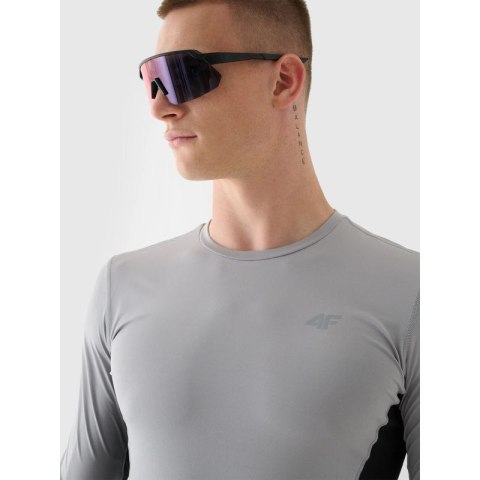 Longsleeve do biegania szybkoschnący męski 4F 4FWAW24TFLOM252-27S