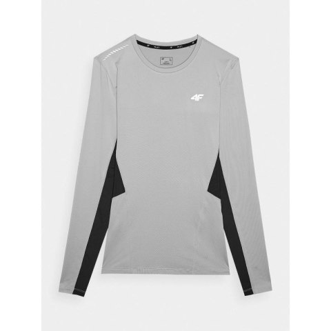 Longsleeve do biegania szybkoschnący męski 4F 4FWAW24TFLOM252-27S