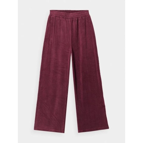 Spodnie dresowe z weluru z szerokimi nogawkami damskie 4F 4FRAW24TTROF1352-60S