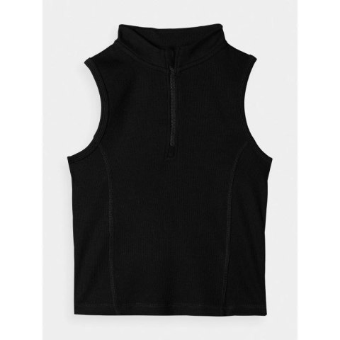 Top slim z prążkowanej dzianiny damski 4F 4FRAW24TSLEF182-20S