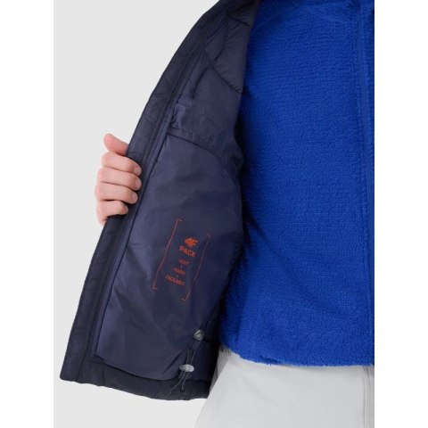 Kurtka puchowa trekkingowa z wypełnieniem Primaloft Silver męska 4F 4FWSS25TDJAM527-22S