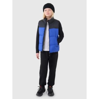 Chłopięcy longsleeve regular gładki 4F 4FJWSS25TLONM420-10S