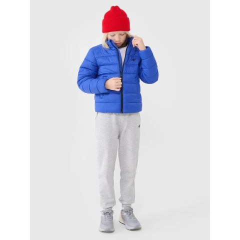 Kurtka chłopięca puchowa z wypełnieniem syntetycznym 4F 4FJWSS25TDJAM520-36S