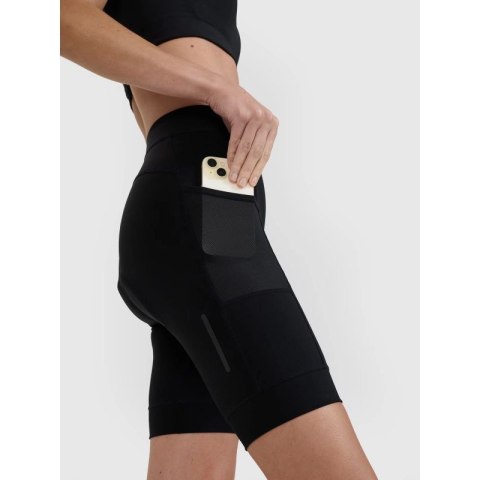 Legginsy kolarki rowerowe z żelową wkładką damskie 4F 4FWSS25TFSTF034-20S