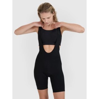 Legginsy krótkie rowerowe z żelową wkładką i szelkami damskie 4F 4FWSS25TFSTF039-20S