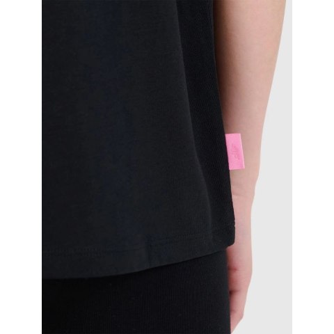 T-shirt dziewczęcy oversize gładki 4F 4FJRSS25TTSHF2821-20S