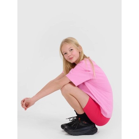 T-shirt dziewczęcy oversize gładki 4F 4FJRSS25TTSHF2821-54S