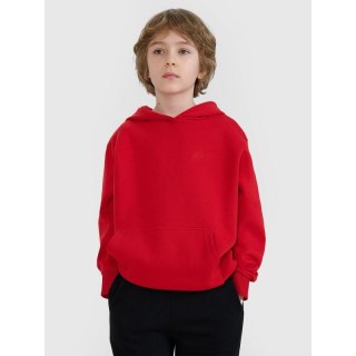 Bluza dresowa nierozpinana z kapturem chłopięca 4F 4FJWSS25TSWSM1852-62S