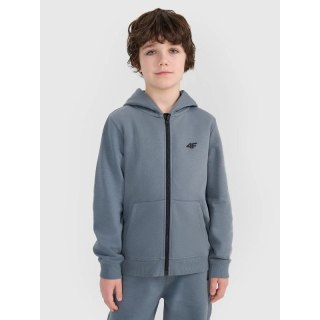 Bluza dresowa rozpinana z kapturem chłopięca 4F 4FJWSS25TSWSM1714-46S