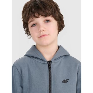 Bluza dresowa rozpinana z kapturem chłopięca 4F 4FJWSS25TSWSM1714-46S