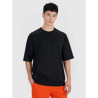 Bluza dresowa z krótkim rękawem bez kaptura męska 4F 4FRSS25TSWSM2114-20S