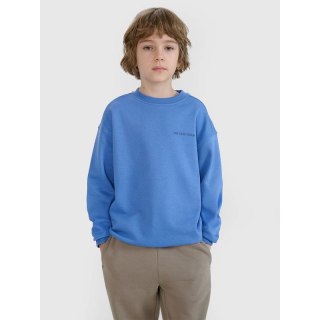 Chłopięca bluza dresowa bez kaptura nierozpinana 4F 4FJWSS25TSWSM1713-34S