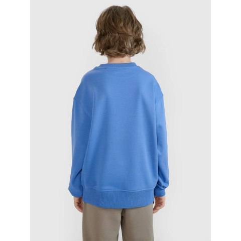 Chłopięca bluza dresowa bez kaptura nierozpinana 4F 4FJWSS25TSWSM1713-34S