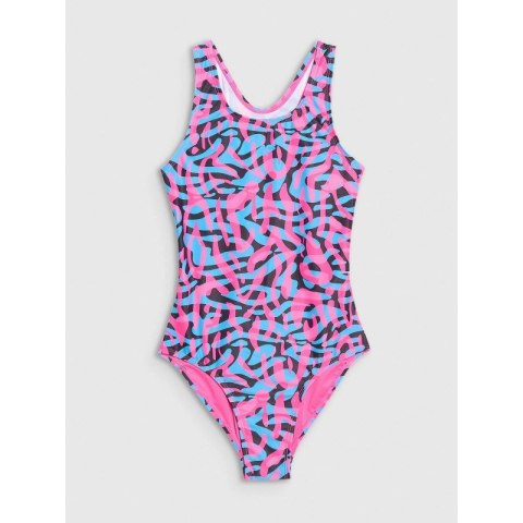 Dziewczęcy kostium kąpielowy jednoczęściowy 4F 4FJWSS25USWSF098-96A