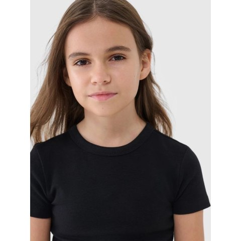Dziewczęcy top basic t-shirt 4F 4FJWSS25TTSHF1852-20S