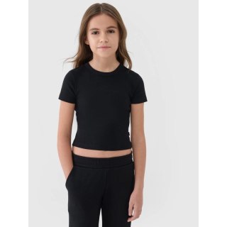 Dziewczęcy top basic t-shirt 4F 4FJWSS25TTSHF1852-20S