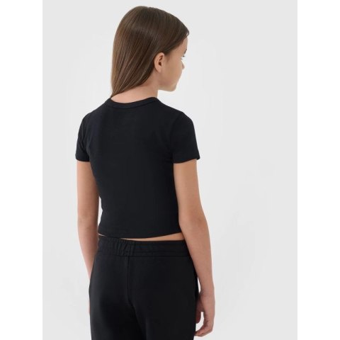 Dziewczęcy top basic t-shirt 4F 4FJWSS25TTSHF1852-20S