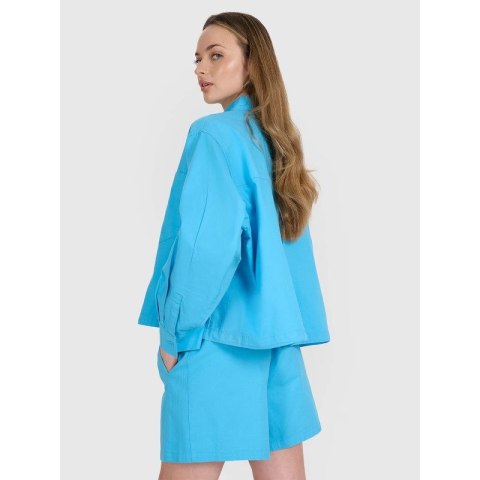 Koszula damska oversize z kołnierzykiem 4F 4FRSS25TSHIF130-33S