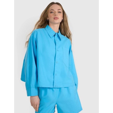 Koszula damska oversize z kołnierzykiem 4F 4FRSS25TSHIF130-33S