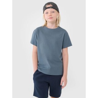 T-shirt oversize gładki chłopięcy 4F 4FJWSS25TTSHM2324-46S