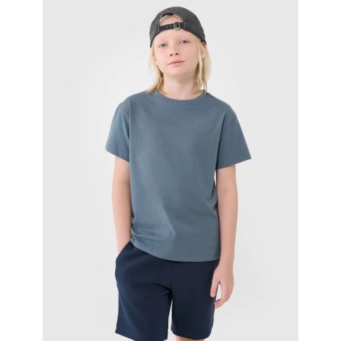 T-shirt oversize gładki chłopięcy 4F 4FJWSS25TTSHM2324-46S