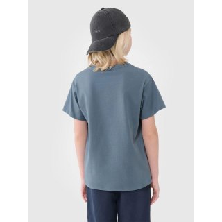 T-shirt oversize gładki chłopięcy 4F 4FJWSS25TTSHM2324-46S