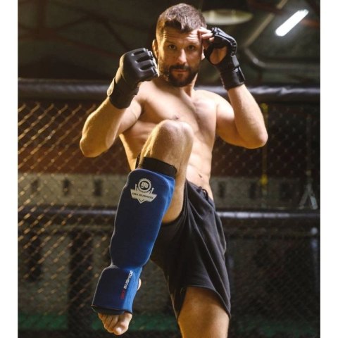 Elastyczne ochraniacze na piszczele M - Shinrage Blue