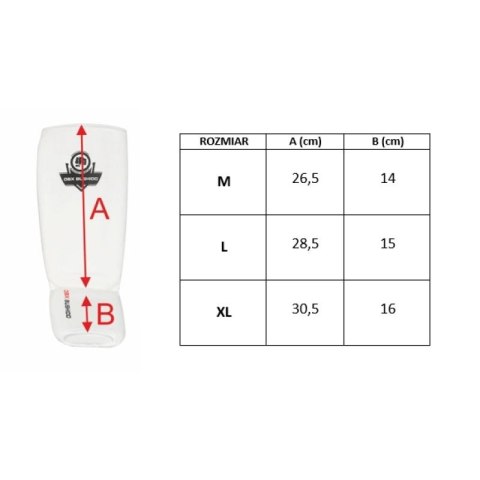 Elastyczne ochraniacze na piszczele M - Shinrage White