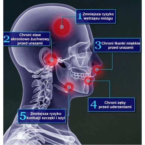 Żelowy ochraniacz na zęby + pudełko - czarno-czerwony | GelTech