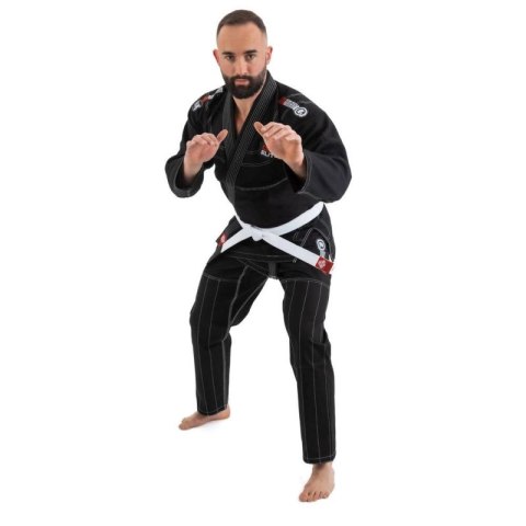 Kimono / GI do treningu BJJ - Czarne DBX ELITE A0 + PAS A0