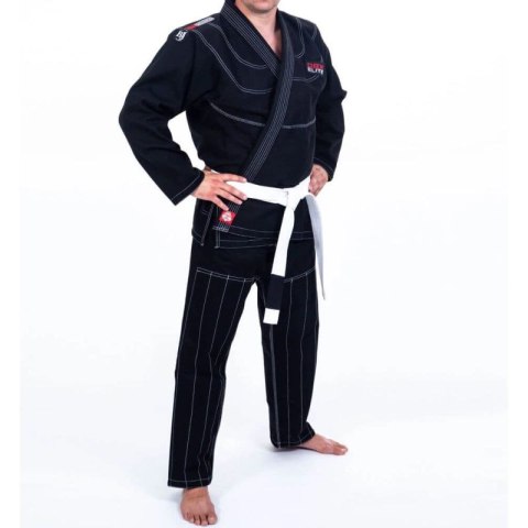 Kimono / GI do treningu BJJ - Czarne DBX ELITE A0 + PAS A0