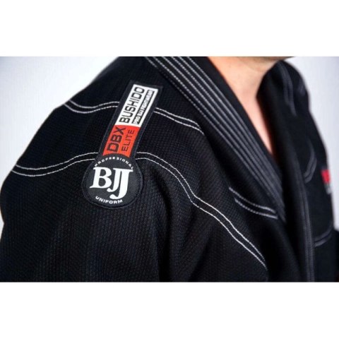 Kimono / GI do treningu BJJ - Czarne DBX ELITE A0 + PAS A0