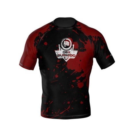 Koszulka kompresyjna "Blood" typu Rashguard powstała z materiału DBX MORE DRY M