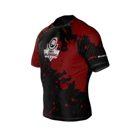 Koszulka kompresyjna "Blood" typu Rashguard powstała z materiału DBX MORE DRY M