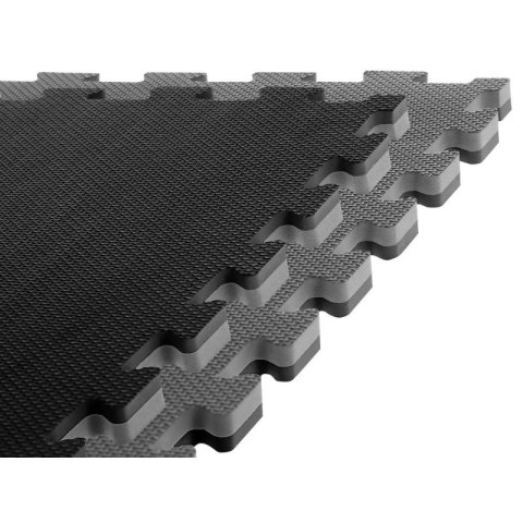 Mata do ćwiczeń z Ceryfikatem Bezpieczeństwa - Puzzle 1x1m - Czarno - Szara 2 cm