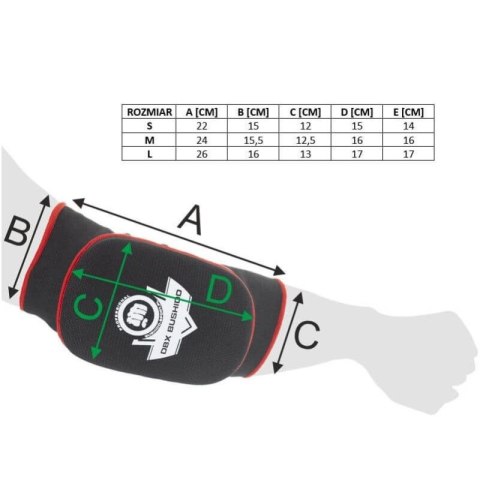 Ochraniacze na łokcie - ściągacze elastyczne na łokcie ARP-2106 S