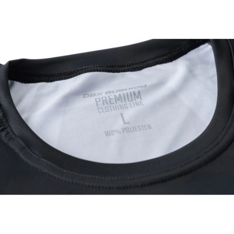 Rashguard szary krótki rękaw logo DBX Bushido