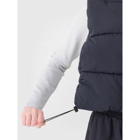 Bezrękawnik puchowy cropped z wypełnieniem syntetycznym damski 4F 4FWSS25TVJAF182-20S