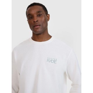 Longsleeve oversize z nadrukiem męski 4F 4FWSS25TLONM390-11S