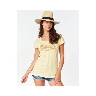 T-Shirt RIP CURL Playabella Graphic Tee - jasny żółty