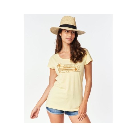T-Shirt RIP CURL Playabella Graphic Tee - jasny żółty