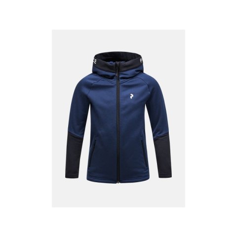 Bluza Peak Performance Jr Rider Zip Hood granatowy